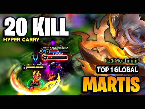 MANIAC! Martis Best Build 2023 [ Martis Top 1 Global Gameplay ] By Kz1'Mochiiiiiii. - MLBB