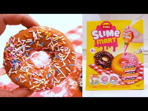 Satisfying SLIME Food! DoNUT Eat! Realistic Slime Food! Zuru Slime Mart Donut Kit!