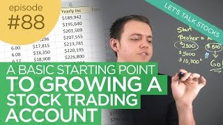 Ep 88: Basic Starting Point to Growing a Stock Trading Account