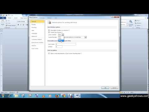 Microsoft Office Word 2010 Change colour of the Office Ribbon