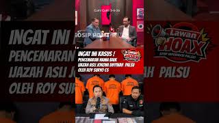 Download lagu Remember, This Is a Defamation Case: Jokowi's Genuine Diploma Slandered as Fake by Roy Suryo and ... mp3