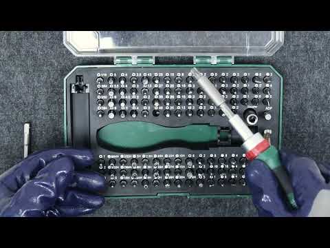 Набор бит с отверткой трещёткой Parkside (115 шт) Германия - фото 1 - id-p2316109547