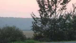 Travel stories: Sun sets in Serbia border with Croatia