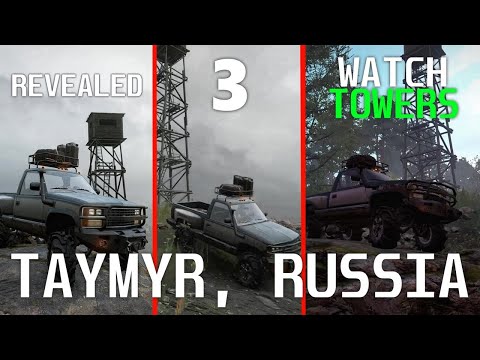 Discovering Taymyr Watchtowers Timelapse - SnowRunner Taymyr: Drowned Lands Gameplay