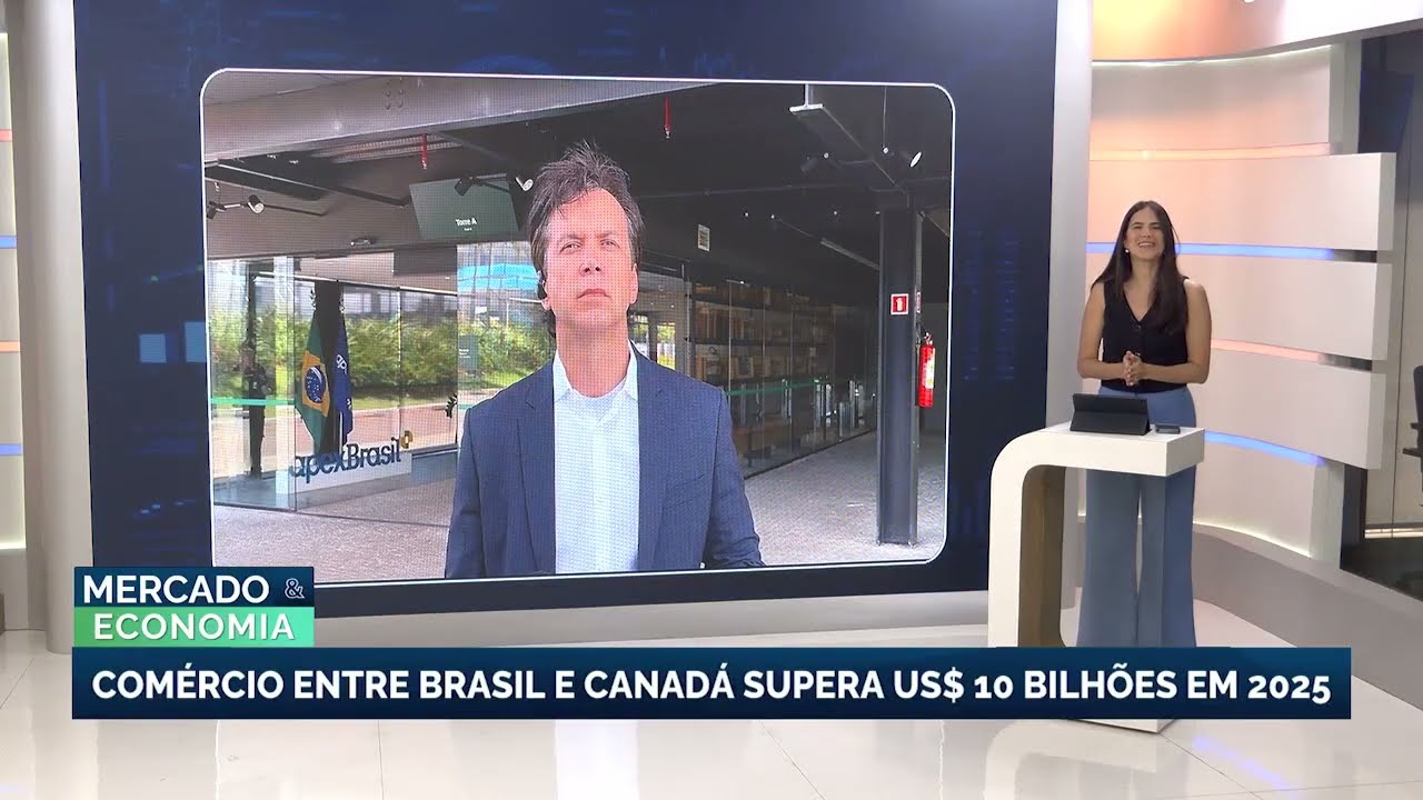 Comércio entre Brasil e Canadá supera US$ 10 bilhões em 2025