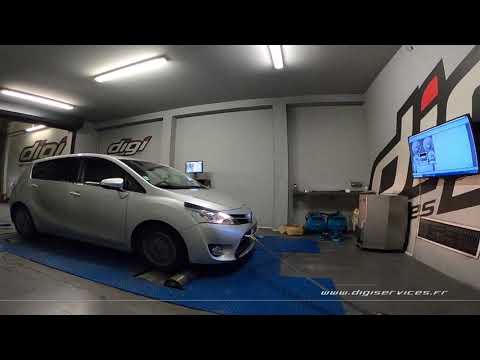 Toyota Verso 1.6 D4D 112cv Reprogrammation Moteur @ 149cv Digiservices Paris 77 Dyno