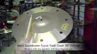 Video thumbnail for Meinl Soundcaster Fusion Trash Crash 18" (1295g) 247drums SR (Sound Review) BWYH (Buy What You Hear by 247drums Boston MA