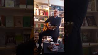 Robert Forster  from the Go-Betweens   live  performance at the bookshop "Montag" in berlin