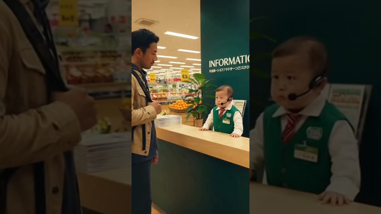 毒舌赤ちゃん店員ショート｜案内カウンターで正論が突き刺さる👶🔥🏷 #赤ちゃん店員 #ショート動画 #あるある #毒舌 #案内カウンター #日常 #共感 #ショートコント