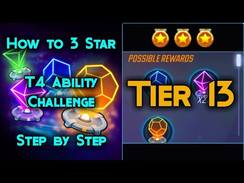 How to 3 Star: T4 Ability Challenge - Tier 13 | Easy Mode | Marvel Strike Force | MSF