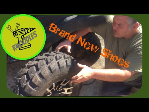 Trusty old Kawasaki Mule gets Mule Pro Rims and Tires.