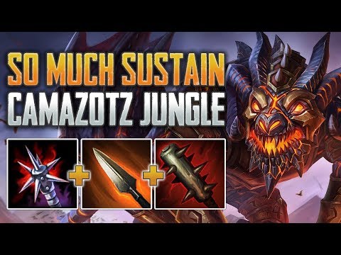 SO MUCH SUSTAIN! Camazotz Jungle Gameplay (SMITE Conquest)