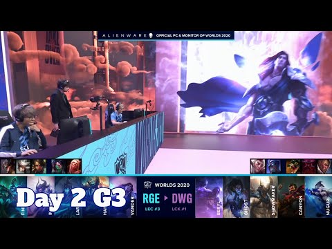 RGE vs DWG | Day 2 Group B S10 LoL Worlds 2020 | Rogue vs DAMWON Gaming - Groups full game