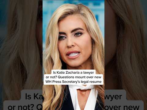 Is Katie Zacharia a lawyer or not? Questions mount over new WH press secretary's legal resume