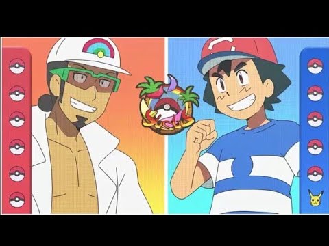 ASH vs kukui full battle pokemon