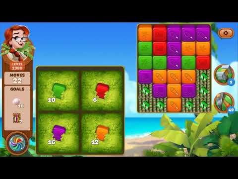 Lost Island Blast Adventure Level 1980 NO BOOSTERS - A S GAMING ✔️