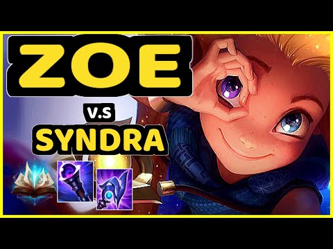 T1 FAKER (ZOE) vs SYNDRA - MID GAMEPLAY - KR Ranked DIAMOND