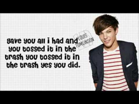 Grenade (Cover) - One Direction (Lyrics With Pictures)