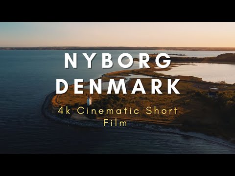 Nyborg, Denmark. Cinematic 4k short drone film.