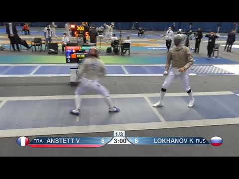 2021 160 T64 04 M S Individual Budapest HUN WC 5 LOKHANOV RUS vs ANSTETT FRA