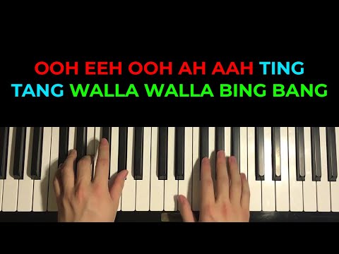 Witch Doctor - Ooh Eeh Ooh Ah Aah Ting Tang Walla Walla Bing Bang(Piano Tutorial Lesson)