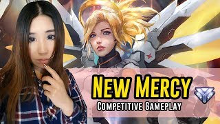 Overwatch - NEW MERCY Ranked Gameplay on Numbani - Genji Communicating From The Underworld