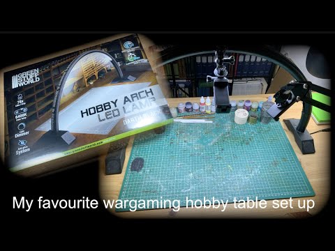 The best painting table lighting for wargamers? Greenstuffworld Hobby arch LED lamp long term review