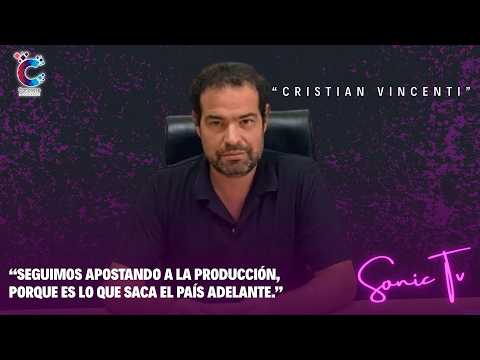 Cristian Vincenti en Sonic TV: Sancti Spíritu avanza con obras y compra de maquinaria