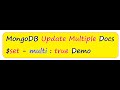 MONGODB UPDATE MULTIPLE DOCUMENTS DEMO