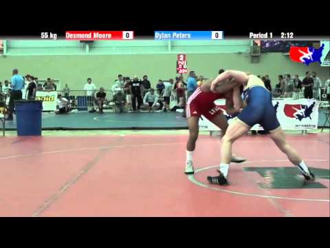 Desmond Moore vs. Dylan Peters at 2013 ASICS University Nationals - FS
