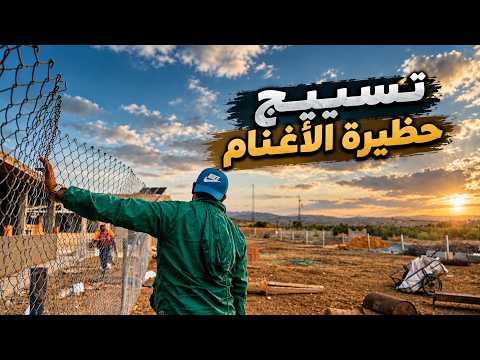 تسييج حظيرة الأغنام.. خطوة جديدة في تطوير المزرعة!