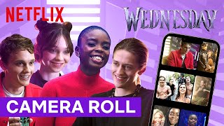 The Wednesday Cast Takes The Camera Roll Challenge