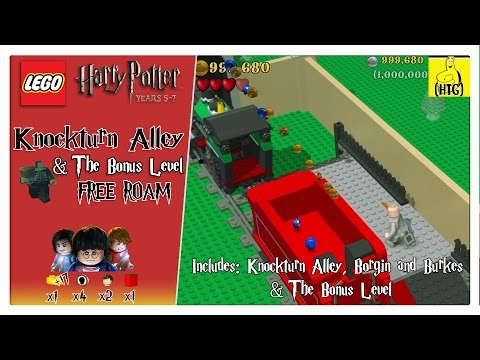 Lego Harry Potter 5-7: Knockturn Alley (+Bonus Level) FREE ROAM (All Collectibles) - HTG