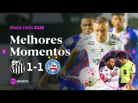 NEYMAR EXPULSO, POLÊMICA E EMPATE HEROICO NO FIM! SANTOS 0 X 1 BAHIA