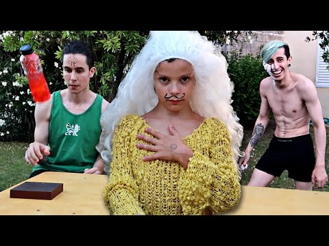 El reto de la botella con mis hermanos robleis