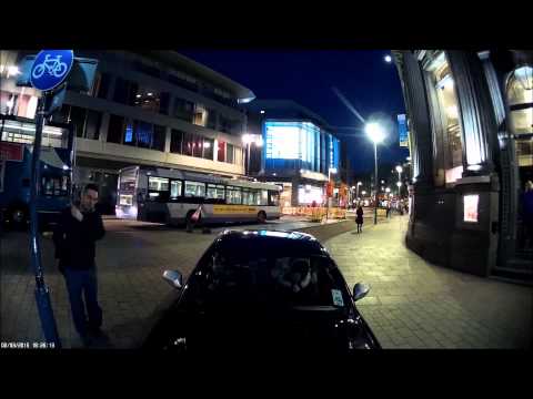 BMW drives into cycle lane