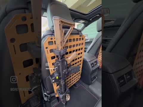 Check out this dual Vehicle Seatback Rifle Rack!
