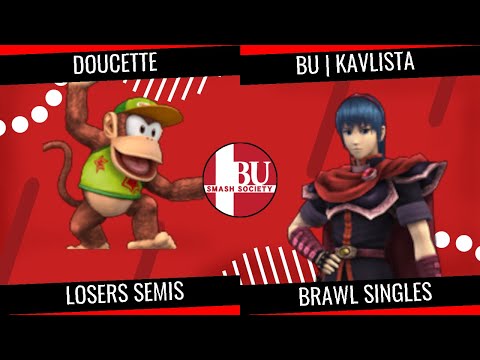 BU Smash S10 W1 - Doucette (Diddy Kong) vs BU | Kavlista (Marth) - Losers Semis