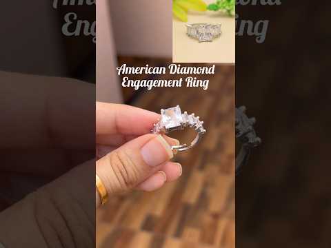 Ring_size_adjustable women silver color american diamond fin...