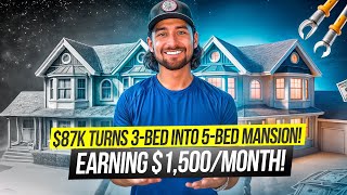 How $87,000 Made A FIVE BEDROOM Rental Star: Full Walkthrough!! Section 8 Real Estate Investing!!