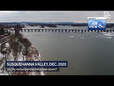 Central Pa. drone video of December 2020 snow storm