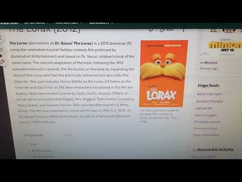 The Lorax (2012) is on We Bad Movies Wiki