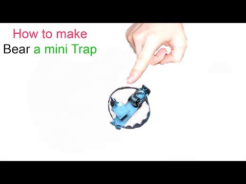 Diy keychain Bear a mini  Trap