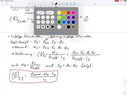 Deformation calculation – Rep. Solid construction 3 (Exam Winter Semester 14/15, problems 9.d and e)