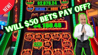 💥OMG! $50 Bets Bring BIG JACKPOTS! #bigwin #highlimitslots #jackpot