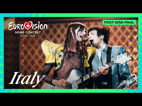 Lucio Corsi - Volevo Essere Un Duro (LIVE) | Italy 🇮🇹 | First Semi-Final | Eurovision 2025