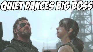 Quiet Dances w/ Big Boss in the Rain Strips Romance Metal Gear Solid 5 V The Phantom Pain