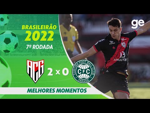 Gols e lances de Atlético-GO x Coritiba