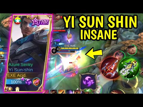TOP GLOBAL YI SUN SHIN INSANE GAMEPLAY | NEW ROTASI YI SUN SHIN FAST FARMING | YSS MLBB