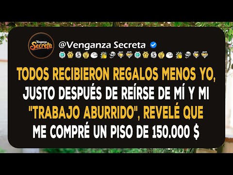 Todos recibieron regalos menos yo, justo después de reírse de mí y mi "trabajo aburrido", revelé que